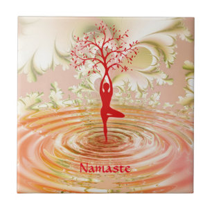 Carreau Namaste Citation Arbre de vie Zen Yoga Zen