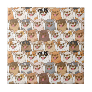 Carreau Napkins Motif Chihuahua