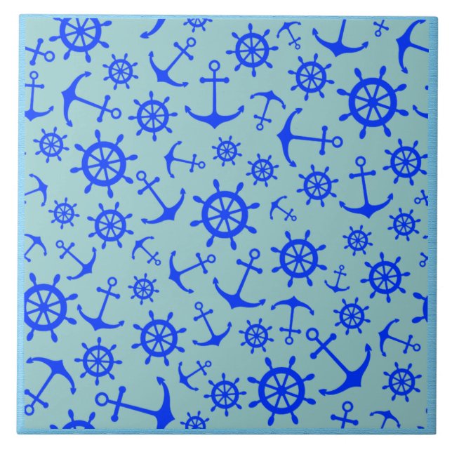 Carreau Nautical Ceramic Tile (Devant)