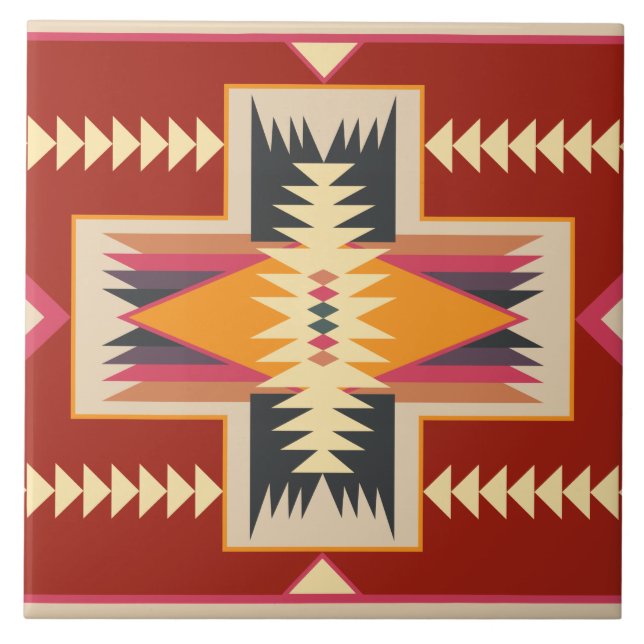 Carreau Navajo Motif -3 Carrelage en céramique (Devant)