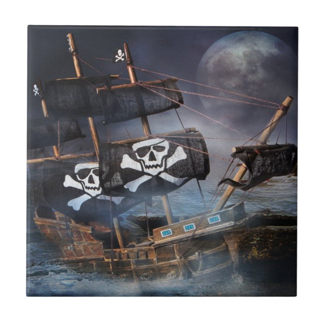 CARREAU NAVIRE PIRATE GHOST (Devant)