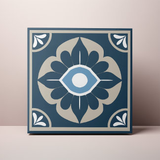 Carreau Nazar Evil Eye Azulejo Ceramic Tile