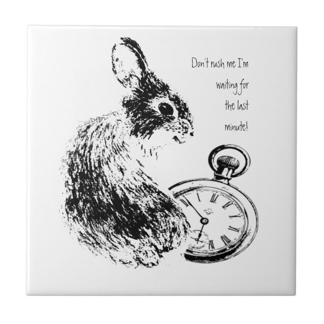 Carreau Ne me pressez pas, Dernière minute, lapin de fin d (Devant)