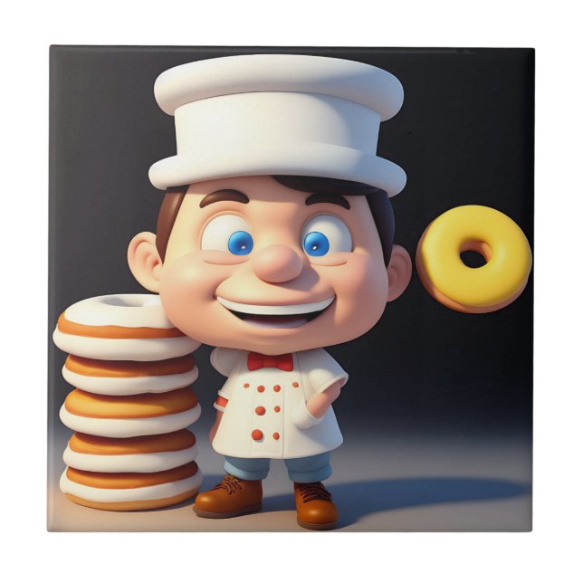 Carreau Ne Touchez Pas Mes Donuts, Carrelage En Céramique (Devant)