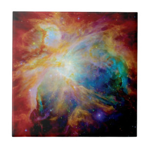 Carreau Nébuleuse d'Orion Hubble Spitzer Télescope Photo d