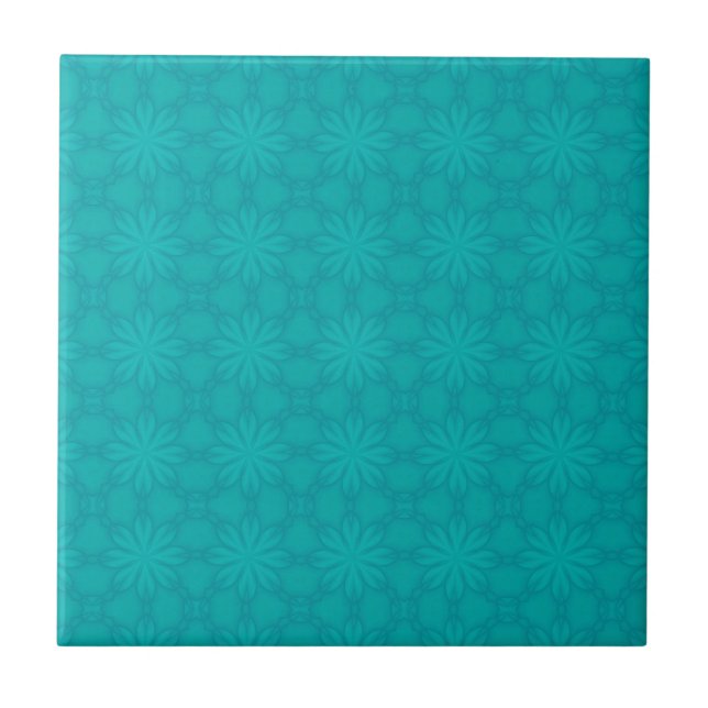 Carreau Neige de Noël Turquoise (Devant)