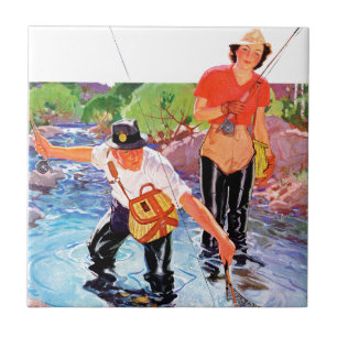 Carreau Netting A Fish par R.J. Cavaliere