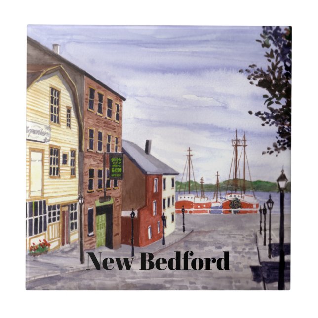 Carreau New Bedford Massachusetts New England Peinture (Devant)