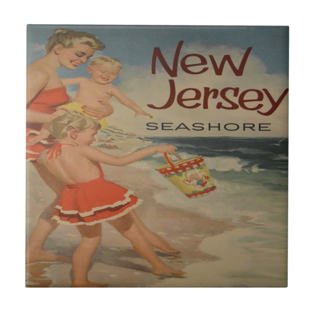 Carreau new jersey shore vacances touristiques vintages  (Devant)