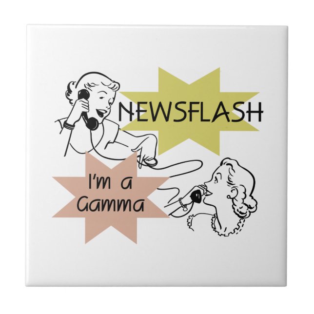 Carreau Newsflash Je suis un cadeau Gamma (Devant)
