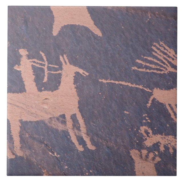 Carreau Newspaper Rock, S.P., UT près de Monticello. (Devant)