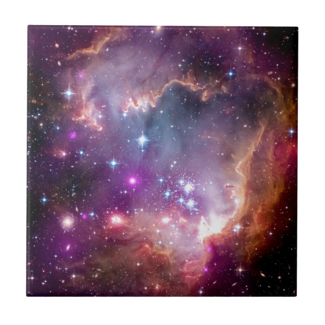 Carreau NGC 602 Star Formation - NASA Hubble Space Photo (Devant)