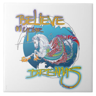 Carreau Nid 2017 de vison Hippicorn 6" mots de tuile