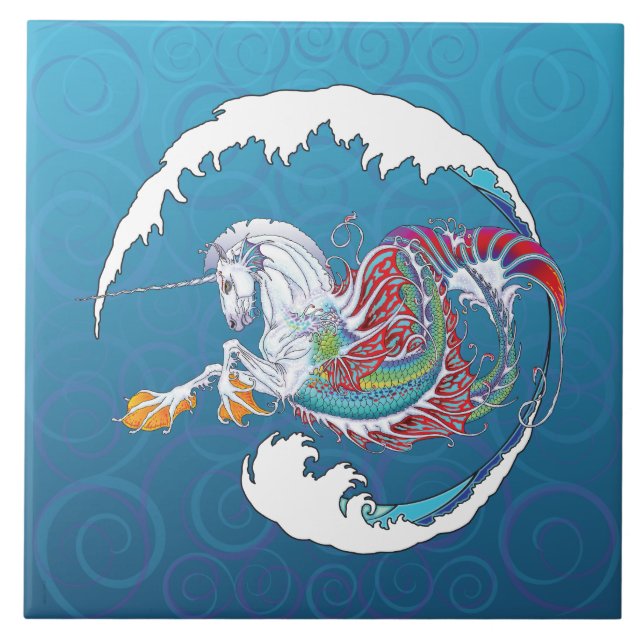 Carreau Nid 2017 de vison Hippicorn 6" tuile (Devant)