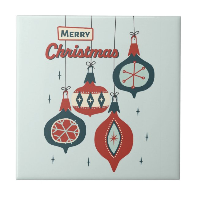 Carreau Noël atomique du milieu du siècle (Devant)
