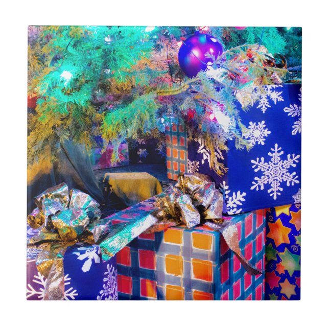Carreau Noël bleu (Devant)