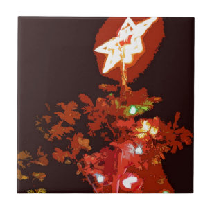 Carreau Noël peint