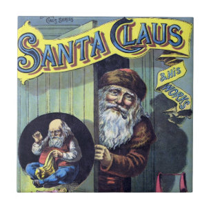 Carreau Noël vintage, le Père Noël et son oeuvre