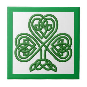 Carreau Noeud celtique irlandais Design Shamrock Carrelage