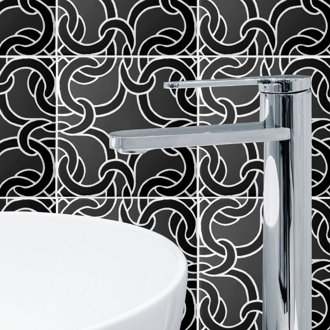 Carreau Noir et charbon de bois Celtique Motif sans coutur (Créateur téléchargé)