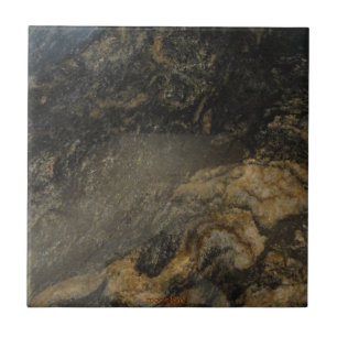 Carreau Noir et granit d'or
