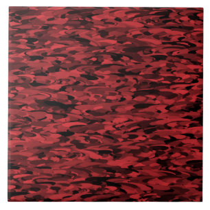 Carreau Noir rouge Motif Abstrait