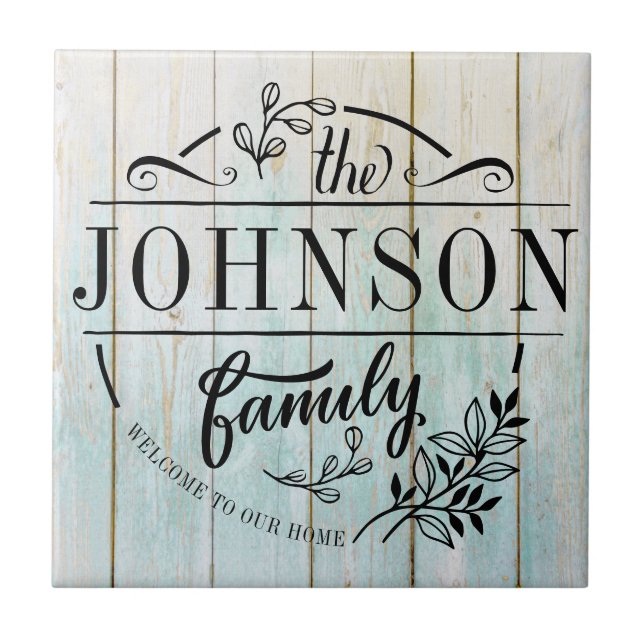 Carreau Nom de famille Réunion de famille monographique (Devant)