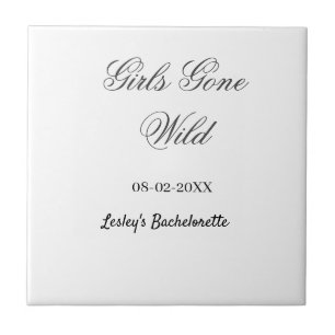 Carreau Nom de la fête de bachelorette Girls Gone Wild dat