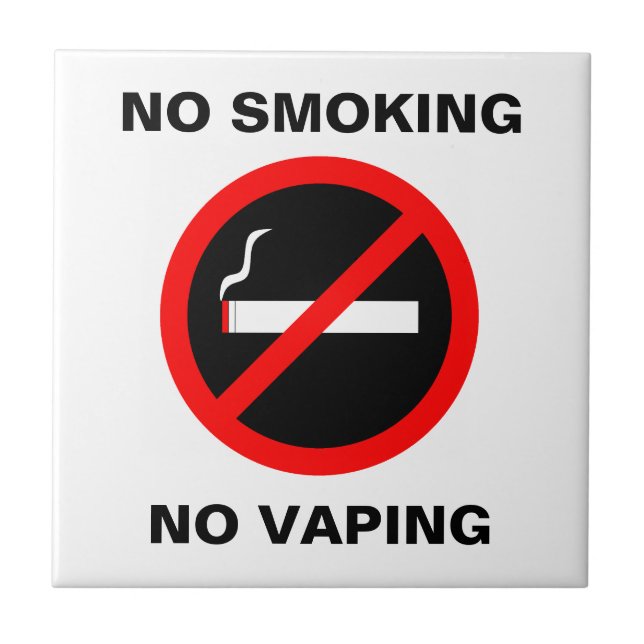 CARREAU NON-FUMEURS AUCUN SIGNE DE VAPING (Devant)