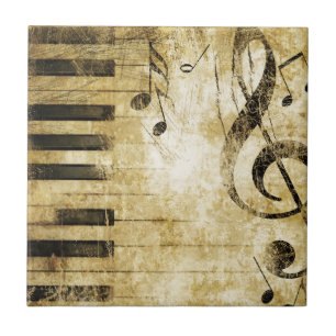 Carreau Notes de musique de piano