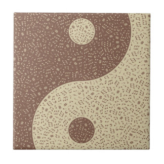 Carreau Notes de musique Yin Yang