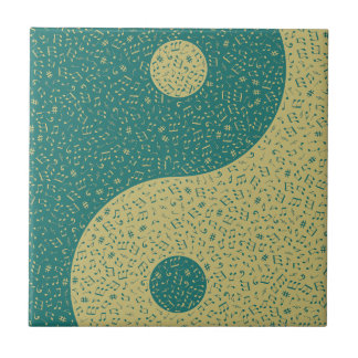 Carreau Notes de musique Yin Yang