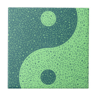 Carreau Notes musicales Yin Yang