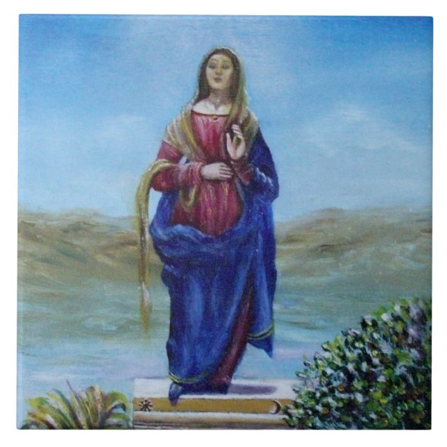 Carreau NOTRE DAME DE LA LUMIÈRE Vierge de l'Immaculée Con (Devant)