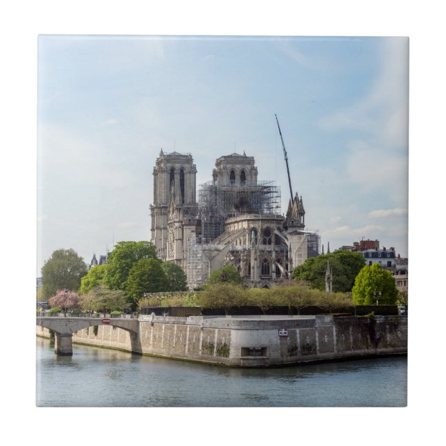 Carreau Notre Dame de Paris, le lendemain du feu de 2019 (Devant)