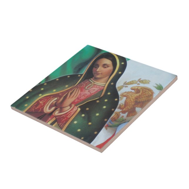 Carreau Notre Madame de tuile de Guadalupe (Côté)