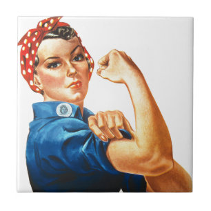 Carreau Nous pouvons le faire Rosie le pouvoir des femmes 