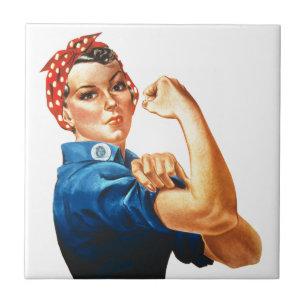 Carreau Nous pouvons le faire Rosie le pouvoir des femmes 