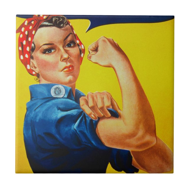 Carreau Nous pouvons le faire Rosie le Riveter (Devant)