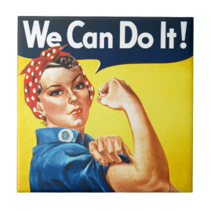 Carreau Nous pouvons le faire ! - Rosie l'icône Vintage R