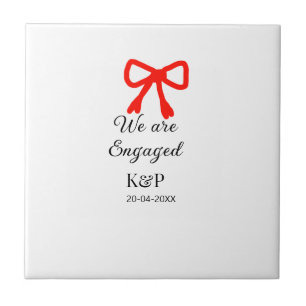 Carreau Nous sommes engagés ajouter nom lettre rouge arc t