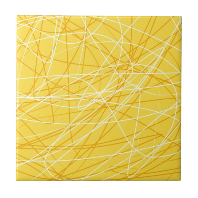 Carreau Nouveau motif jaune canari tendance 2014 accessoir (Devant)