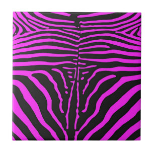 Carreau Nouveau rose noir Zèbre Accessoires d'impression -