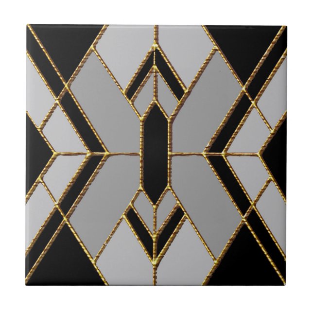 Carreau Nouvelle céramique Art Déco Diamant (Devant)