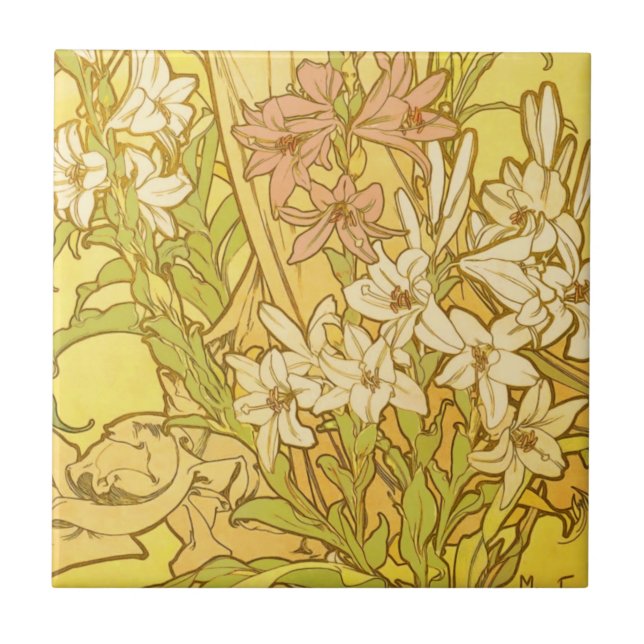 Carreau Nouvelle Lily flowers (Devant)