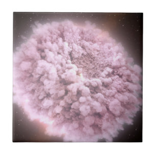 Carreau Nuage De Débris De Deux Étoiles Neutrons