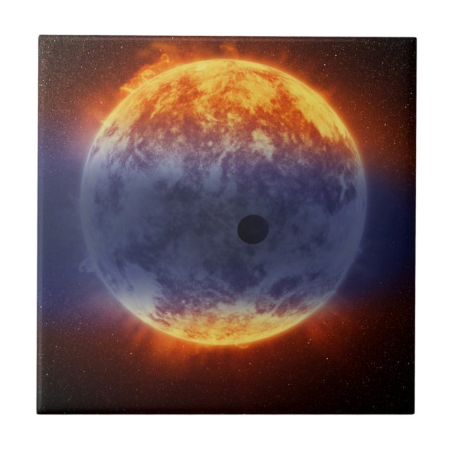 Carreau Nuage De Gaz Hydrogène Au Large De L'Exoplanète Gj (Devant)