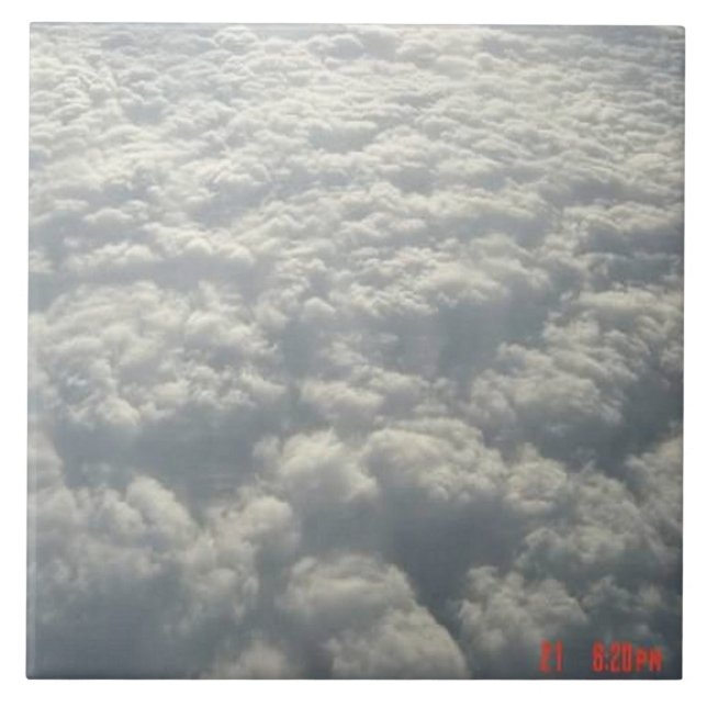 CARREAU NUAGES DE FLUFFE BLANC (Devant)