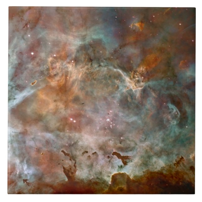 Carreau Nuages sombres de Carina Nebula Hubble Space (Devant)