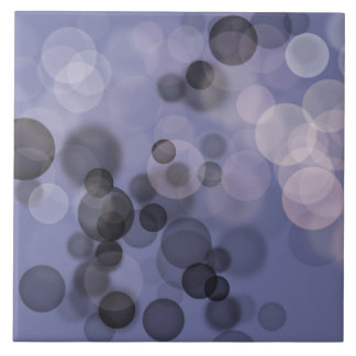 Carreau Nuances de gris Bokeh Circle